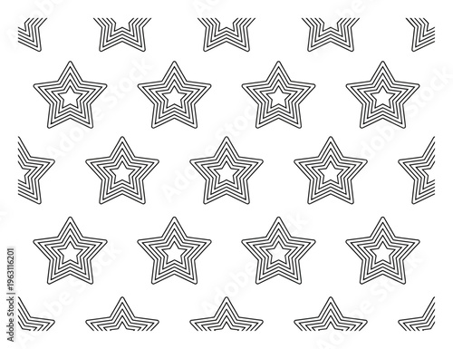 Geometric Star Pattern Vector Illustration