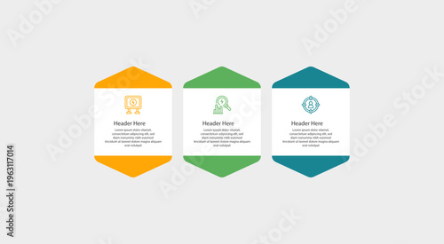 Visual infographic with three steps outlined using icons.