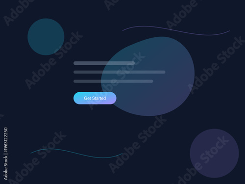 abstract blue background with circles