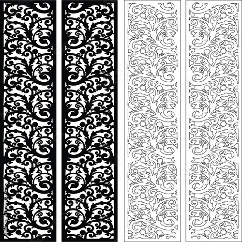 Decorative panel design cnc laser cut Mashrabiya jali 