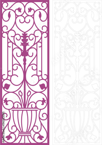 Decorative panel design cnc laser cut Mashrabiya jali 
