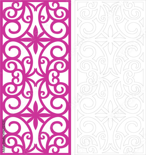 Decorative panel design cnc laser cut Mashrabiya jali 