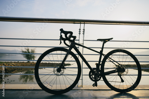 Photography Black road bike ready to hit the road