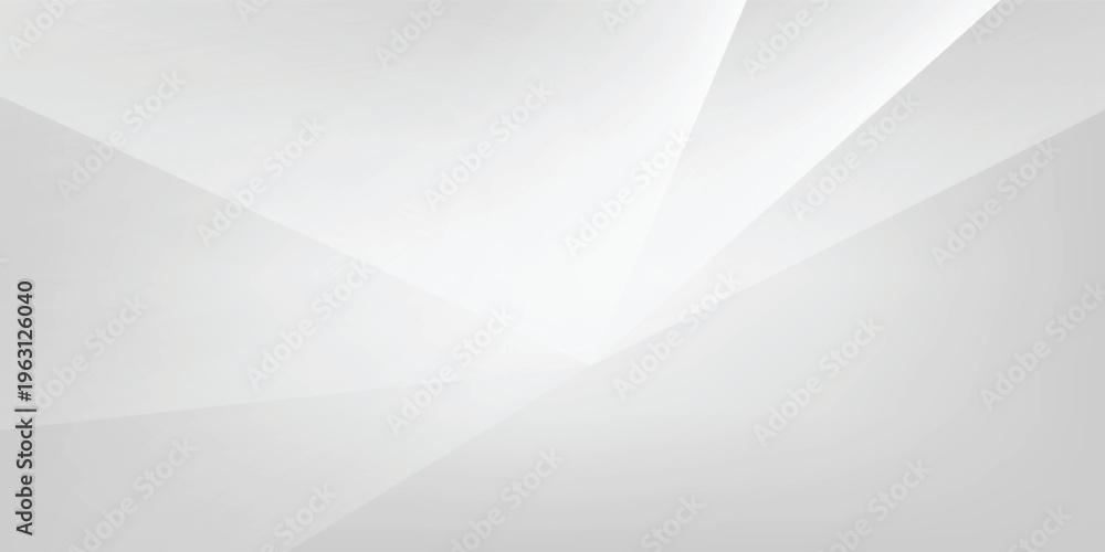 Obraz premium Gray white abstract background. Geometric pattern shapes. Triangle lines, polygons, corners. Gradient. Shadow. Matte. 3D effect.