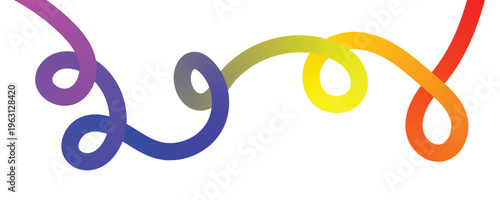 Vibrant colorful squiggly designs with swirling patterns and multicolored lines