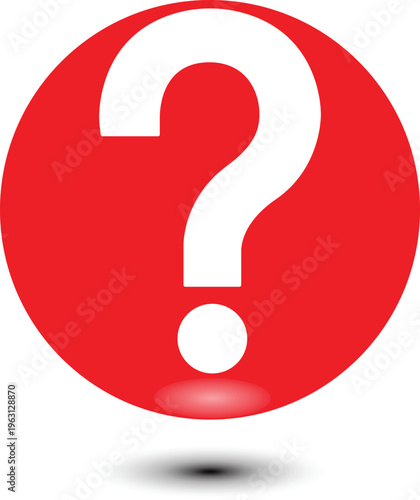 Question mark icon flat vector illustration design isolated on white background