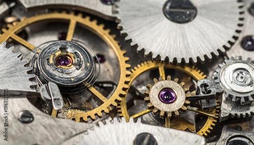 Close-up of intricate clockwork gears and mechanisms, a testament to precision engineering.