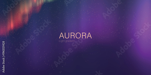 aurora light gradient elegant glowing night backdrop