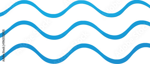 Blue wavy line pattern design