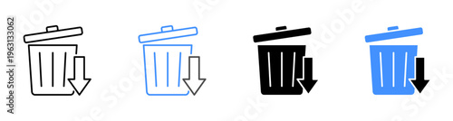 Waste Reduction and Environmental Sustainability Icon Vector Illustration Editable