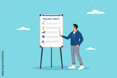 Project Plan With Young Man