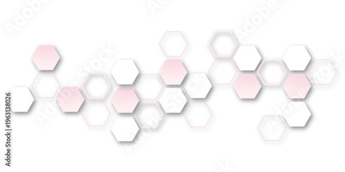 Abstract trendy technology of gradient colorful hexagonal element pattern artwork design background. Use for ad, poster, presentation, print, artwork.