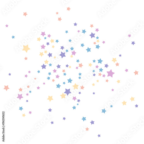 Wallpaper Mural Festive confetti of stars, vector illustration. Torontodigital.ca