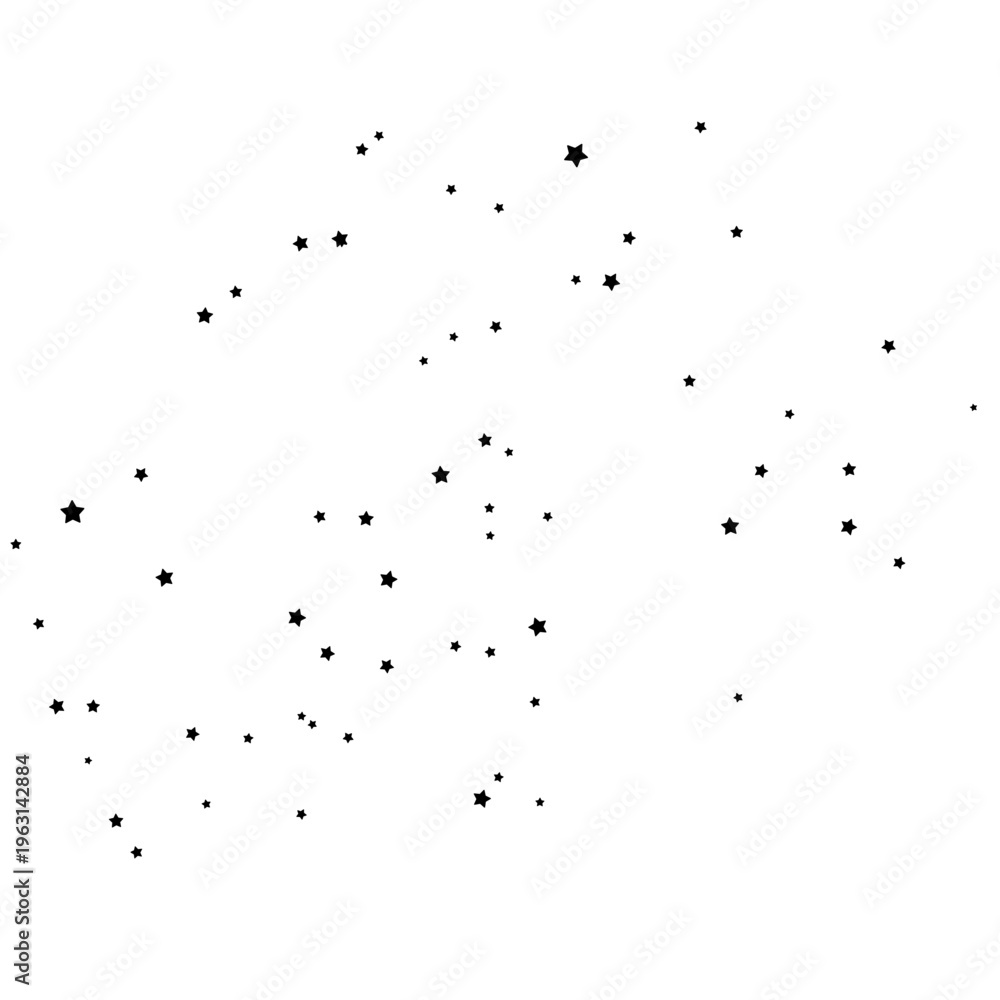 Obraz premium Festive confetti of stars, vector illustration.