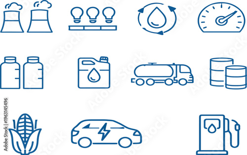Transportation and Car Icons Collection SetTransportation and Car Icons Collection Set