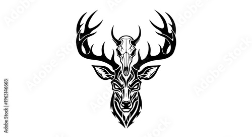 Deer Head with Large Antlers 5.
