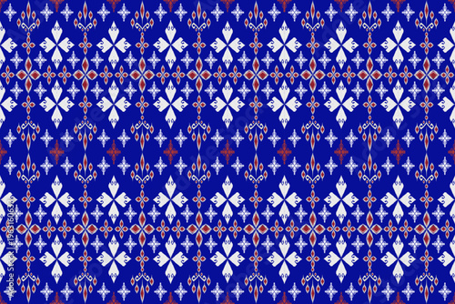 Ikat tribal seamless pattern