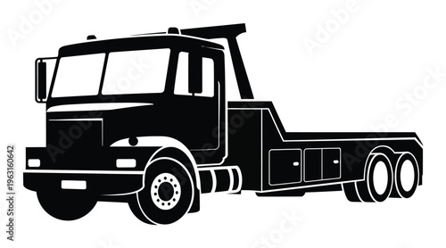 Tow Truck Vector Illustration