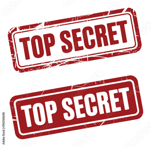 Top Secret Stamp Vector Illustration