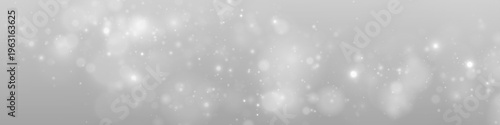 Silver snowflake glitter dust sparkles in glowing light with twinkle, shimmer soft bokeh. Particle, stardust highlights flare sparks, snow, glare, lens flare, magical festive PNG winter illustration.