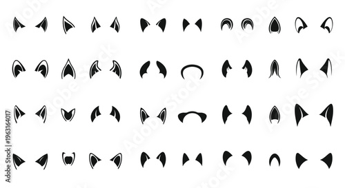 Collection of diverse arrowhead symbols with variations in tail and head designs