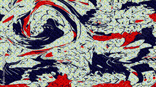 Dynamic Fluid Abstract: A captivating fluid art piece showcasing a mesmerizing dance of colors, lines, and textures in a symphony of creative expression.