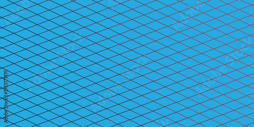Geometric pattern, blue background, intersecting lines, abstract design, vector graphics
