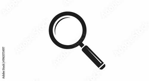 Magnifying glass icon for search and investigation purposes in design projects