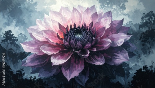 grunge floral background