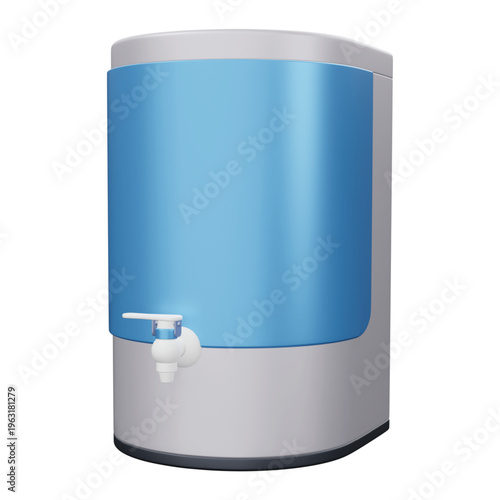 Water Purifier 3d rendering icon.
