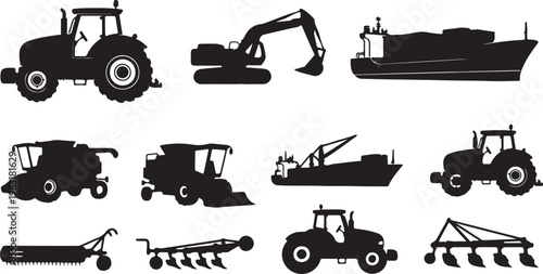 ship and boat icon set. water transport symbol. vessels for travel and transportation. isolated vector image