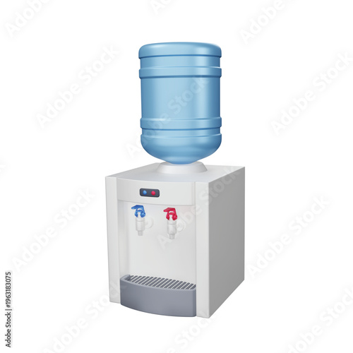 Water Dispenser 3d rendering icon.