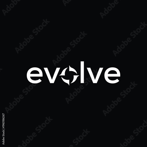 evolve logo design vector template