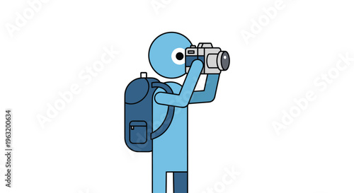 Person holding a camera to face.