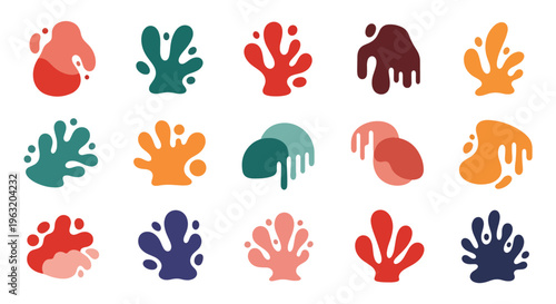 Colorful handprint designs in various vibrant hues and shades