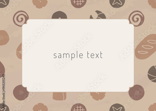 いろいろなパンのフレーム素材
