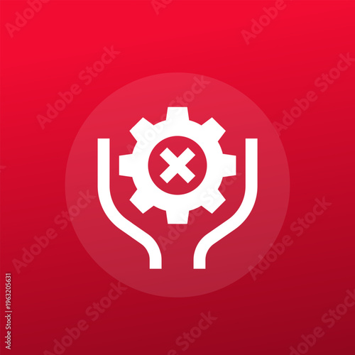 production bottleneck icon, operational congestion vector pictogram
