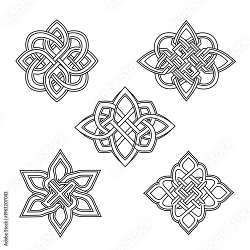Celtic knot designs ornate patterns for art and craft projects