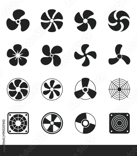 Set of abstract vector icons and symbols