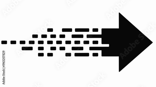 Black vector arrow icon illustration with cursor pointer design