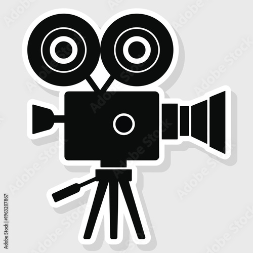 Video camera icon vector illustration