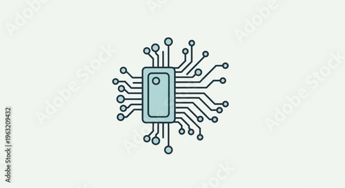 Microchip electronic circuit board component.