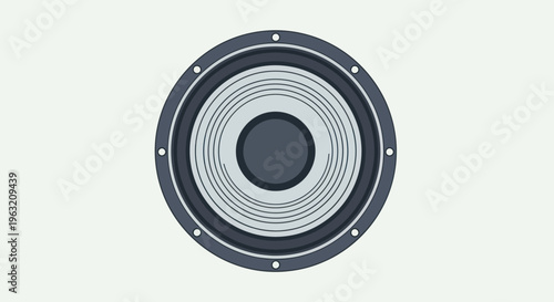 Close up of a speaker.