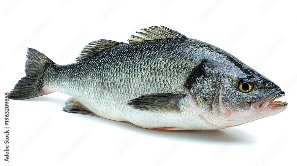 Obraz premium salmon fish isolated on white background
