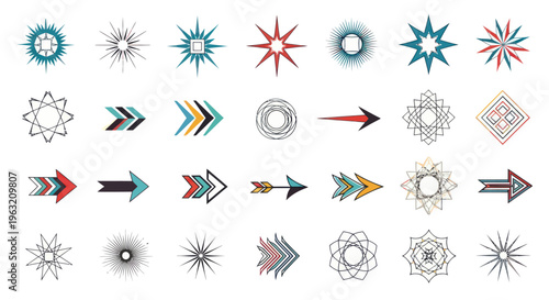 Collection of various arrow icons.