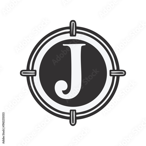 Vector illustration of a shiny 3d fishing hook and rope ornament as a holiday decoration sign for a new year business art symbol