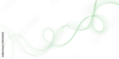 Abstract green wavy lines Digital frequency track equalizer background. Curved wave smooth stripe seamless pattern. Wave lines created using blend tool. graphic design template banner business wave.