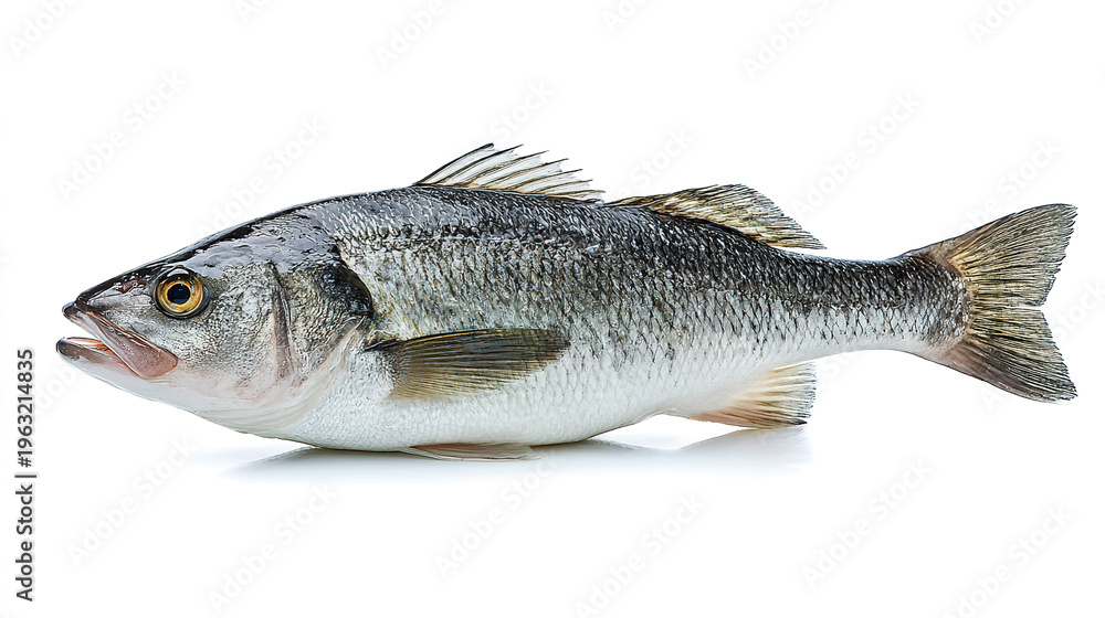 Fototapeta premium salmon fish isolated on white background