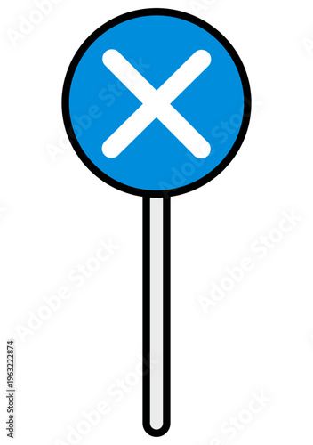 バツ　プレート　クイズ　不正解　イラスト