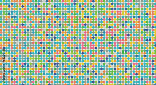 Φωτογραφία Colorful grid of small, evenly spaced circles